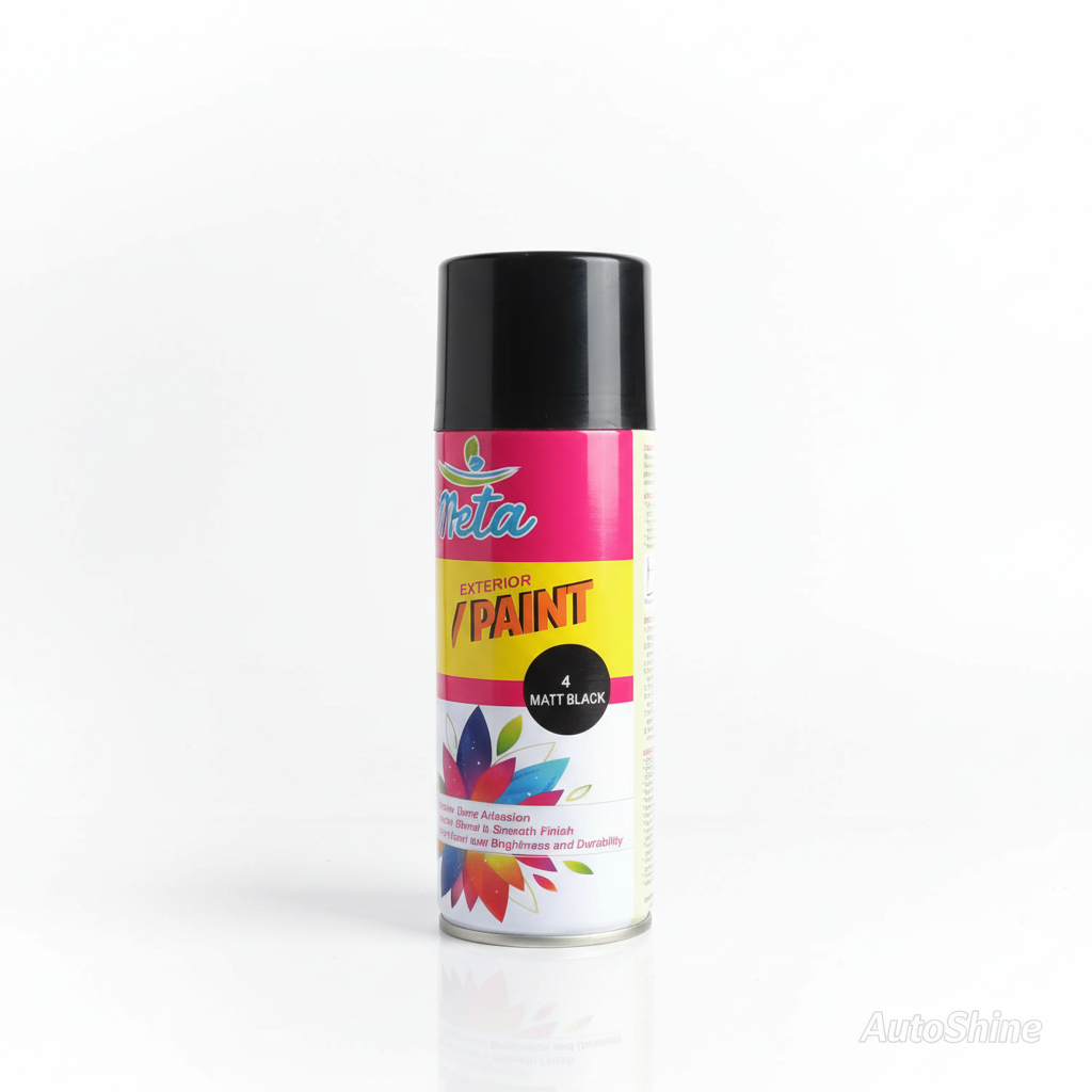 Multi-Surface Quick-Dry Spray Paint – Available in Black, Matt Black, White, Matt White, Bright Chrome, Bright Gold, and Silver  (Wholesale-12 Pieces )