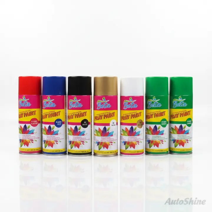 Multi-Surface Quick-Dry Spray Paint – Available in Black, Matt Black, White, Matt White, Bright Chrome, Bright Gold, and Silver  (Wholesale-12 Pieces )