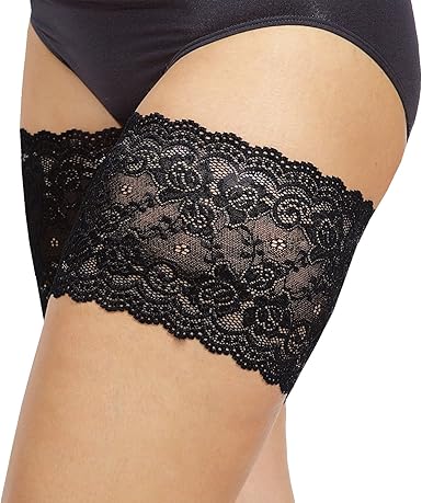 Lace anti-friction .Original Patented Elastic Anti-Chafing Thigh Bands *Prevent Thigh Chafing* 1 PAIR,Size available in cms