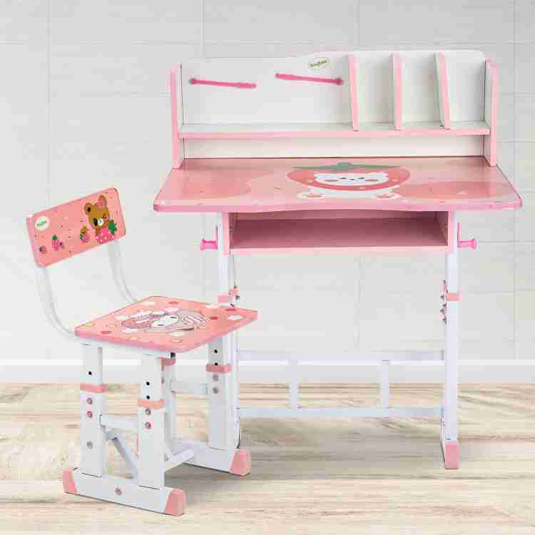 Kids' Table Chair Sets, Kids' Desks Chair, Children Study Desk Writing Table Computer Workstation With Large Storage Drawer And Bookshelf,Perfect gift,kids study table