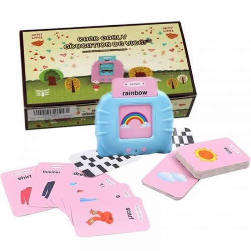 Kids Pre-School Fun Early Educational Visual Audio Flash Card Reader Toy.Early educational flash audio cards