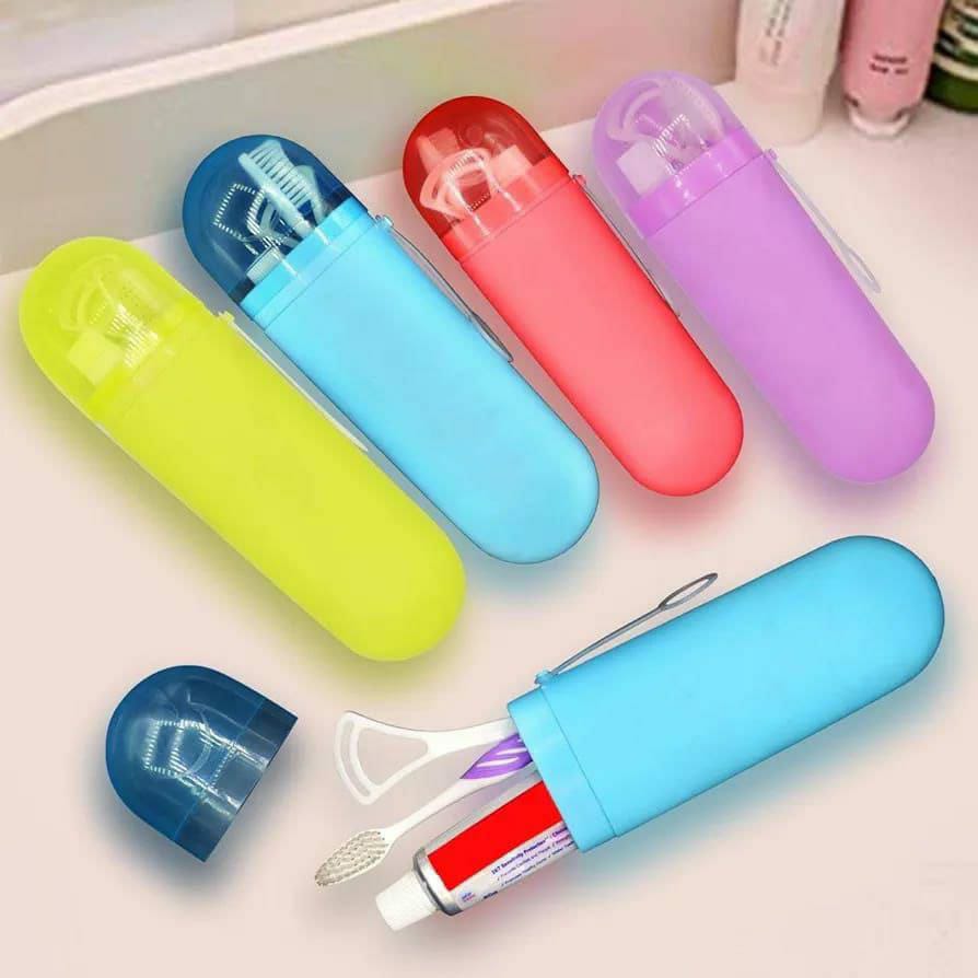 Toothbrush Toothpaste Storage Box Travel Portable Tooth Brush Protection Holder Bathroom Organizer Case Household Plastic Boxes