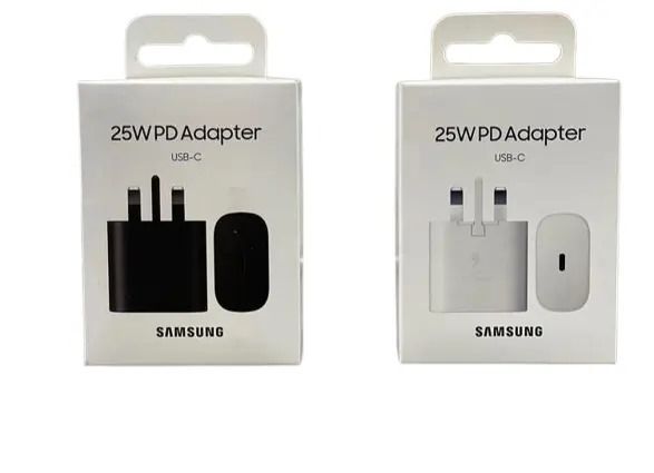 Samsung Complete Charger with a 25 watts Power Adapter "25 W PD" (USB-C) plus a C to C cable