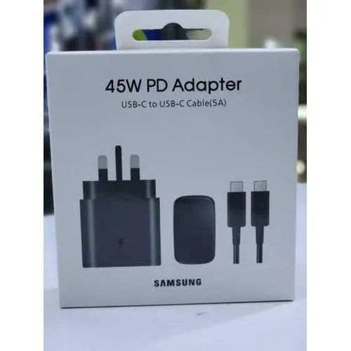 Samsung Complete Charger with a 45 watts Power Adapter "45 W PD" (USB-C) plus a C to C cable