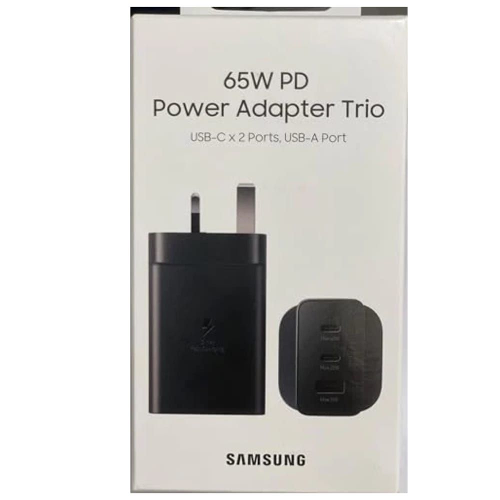 Samsung Complete Charger with a 65,25 watts Power Adapter "65 W PD" (USB-C) plus a C to C cable