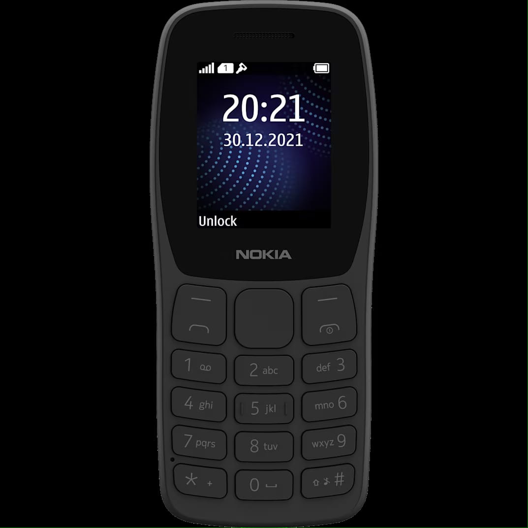 Button phone Nokia 105, 1.77" screen, Dual SIM, Feature phone