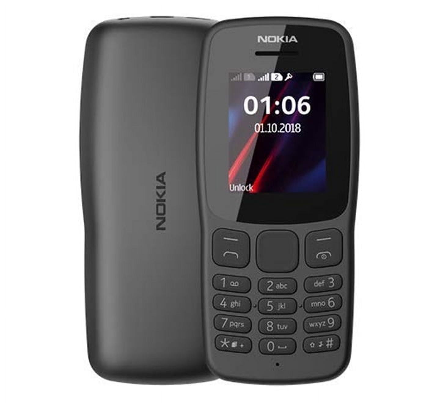 Button phone Nokia 105, 1.77" screen, Dual SIM, Feature phone