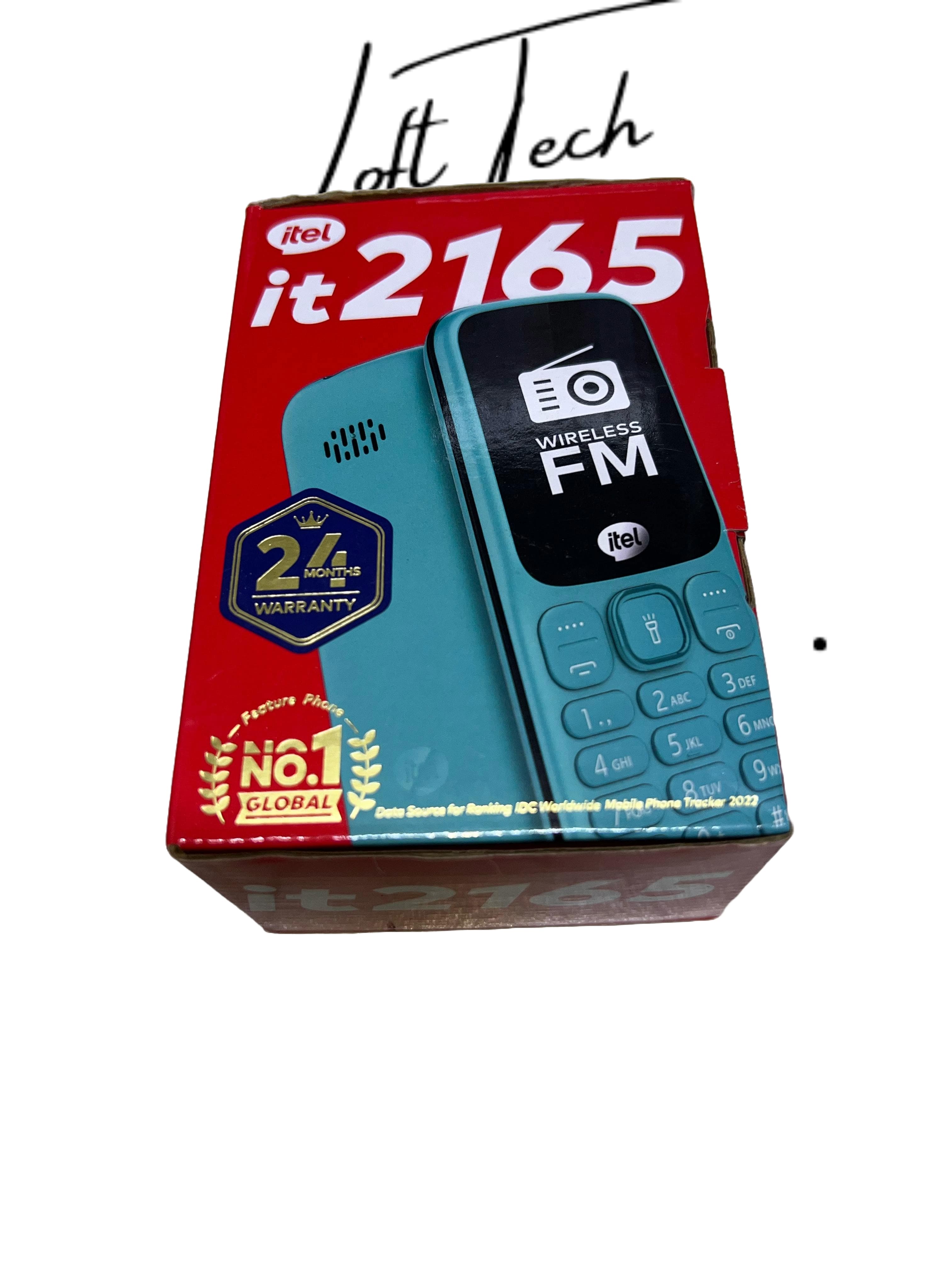 Itel 2165 Dual Sim  1.77 Inch  Wireless FM Radio - 1000mAH - Bright Torch katululu/kabambe phone