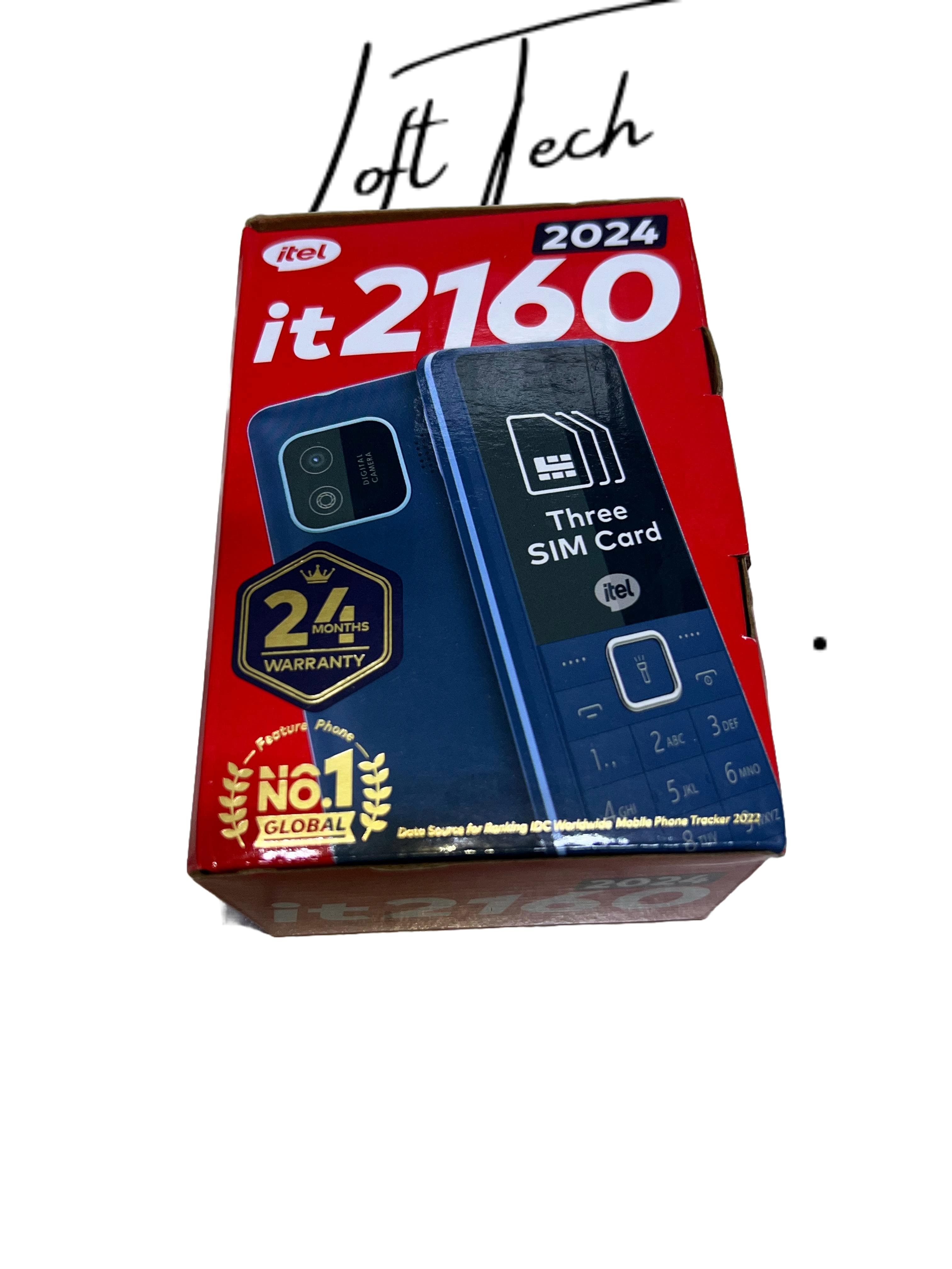 Itel 2160 1.77" Tri sim Feature Phones kabambe Katululu Camera Torch 1000 MAh Battery wireless FM