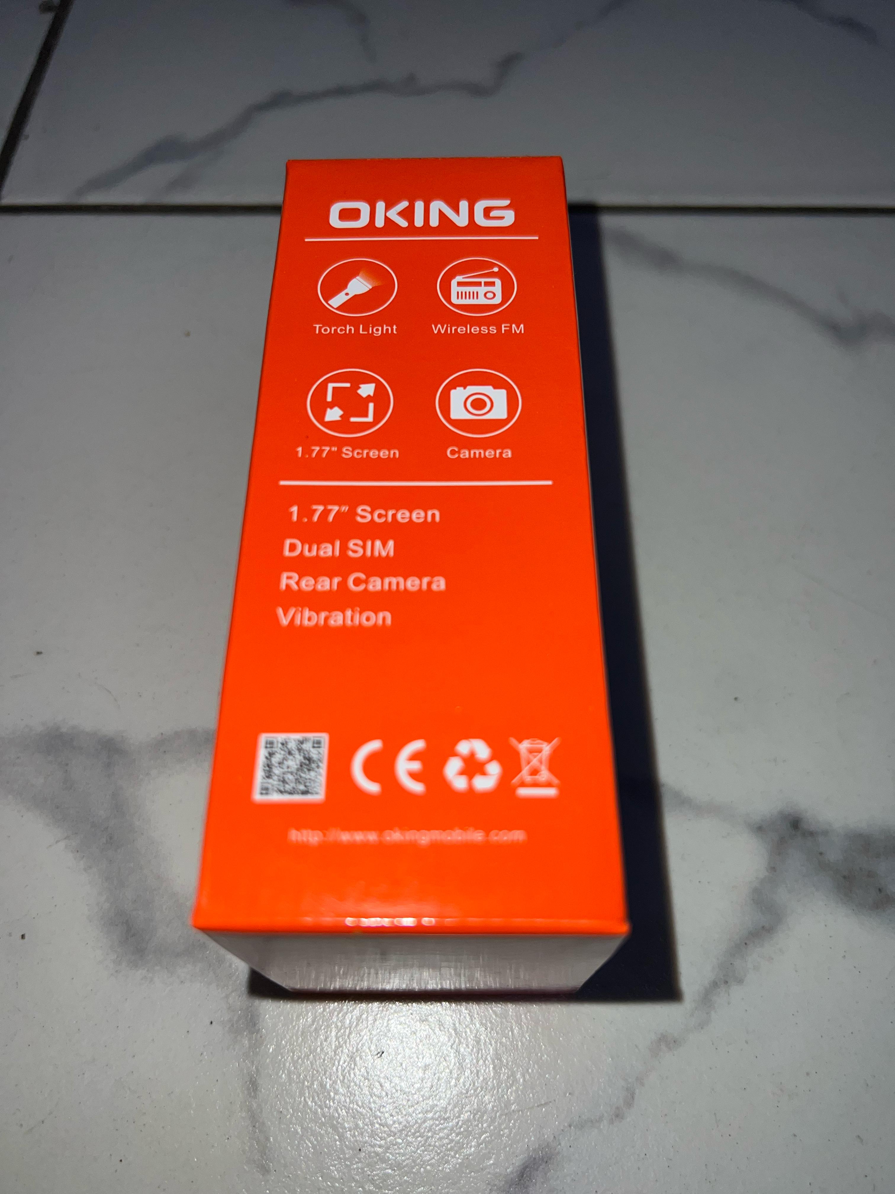 OKING K101 1.77" dual sim Featured Phones kabambe Katululu Camera Torch 1000 MAh Battery wireless FM oking