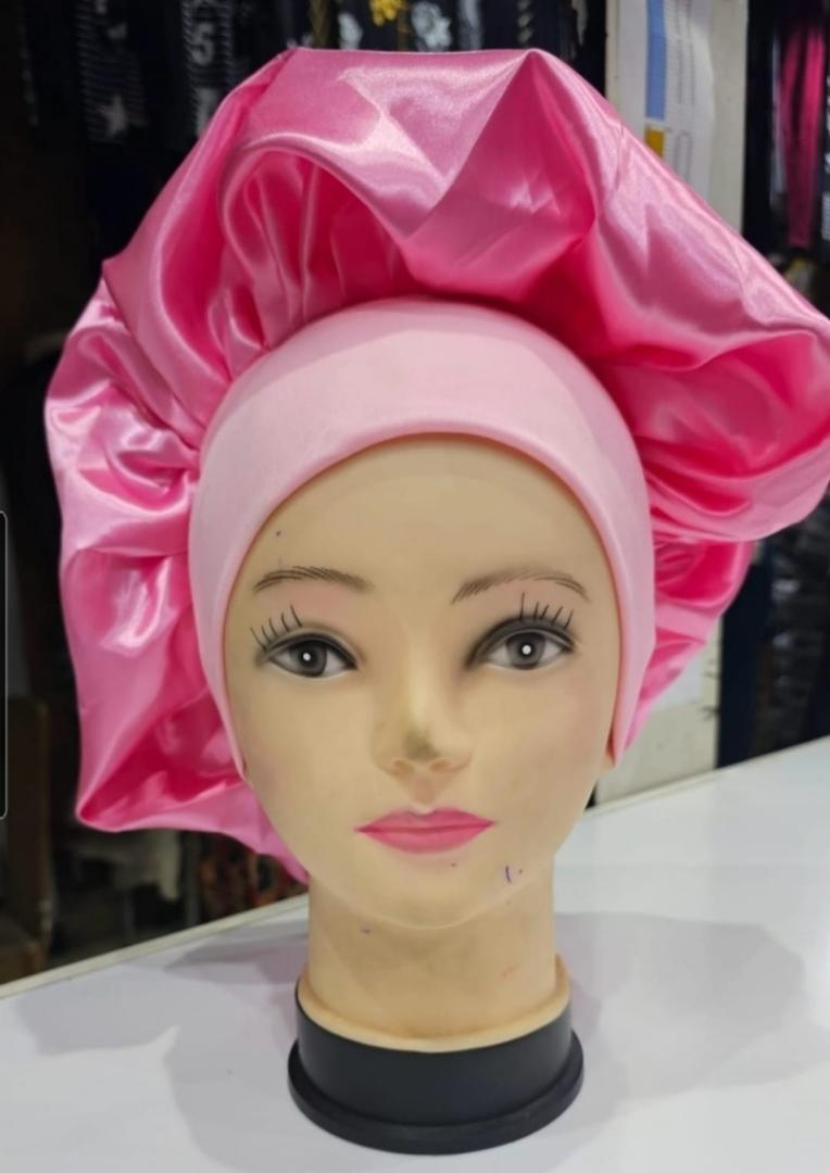 Satin Headscarf Hat Sleeping Bonnet Women Curly Hair Wrap Silk Cap Fashion Head Scarf Headwear Night Sleep Hat Adjust Head Cover Hat For Curly Springy Hair Styling Accessories Soft Elastic Band