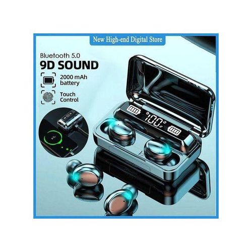 F9-5c Wireless Earphone Waterproof IPX7 Fingerprint Touch HiFi Stereo Pods