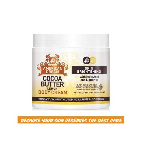 American Dream Lemon Cocoa Butter For Skin Brightening & Fade Out- Kojic Acid