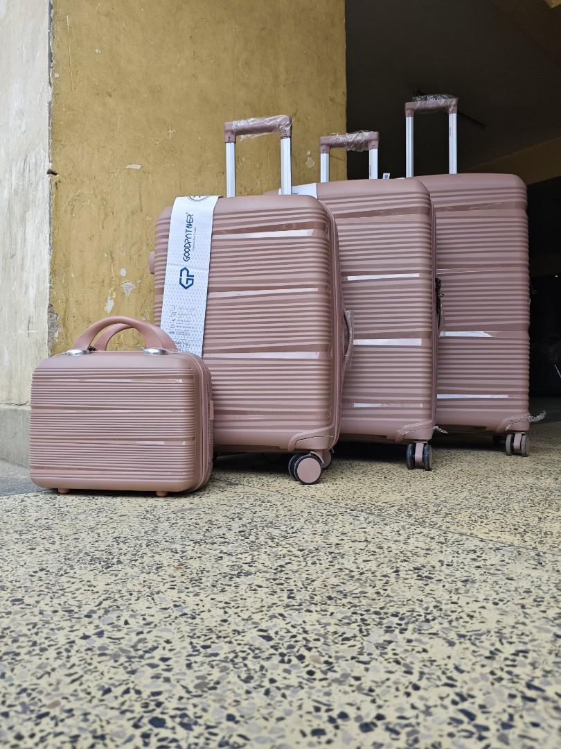 unbreakable 4 -in -1 rubber spinner luggage set-impact -resistant hard shell
