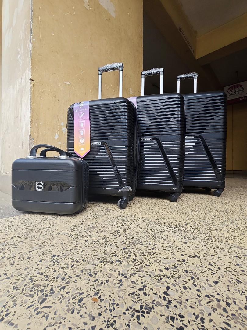 unbreakable 4 -in -1 rubber spinner luggage set-impact -resistant hard shell