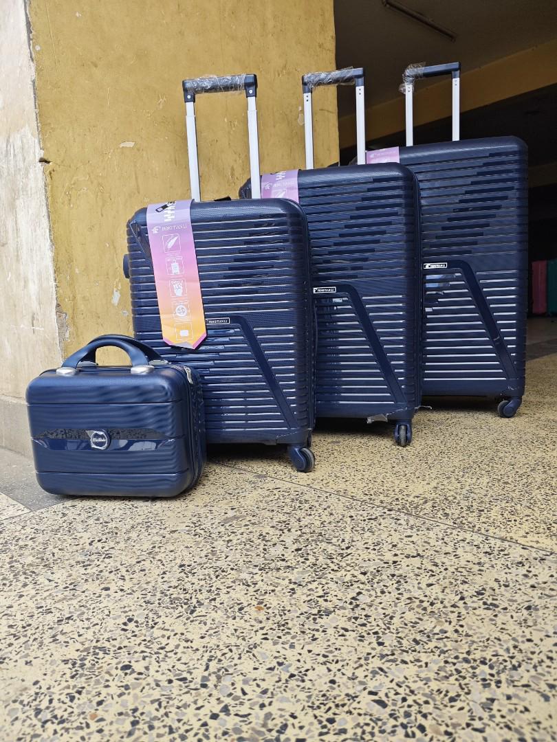 unbreakable 4 -in -1 rubber spinner luggage set-impact -resistant hard shell