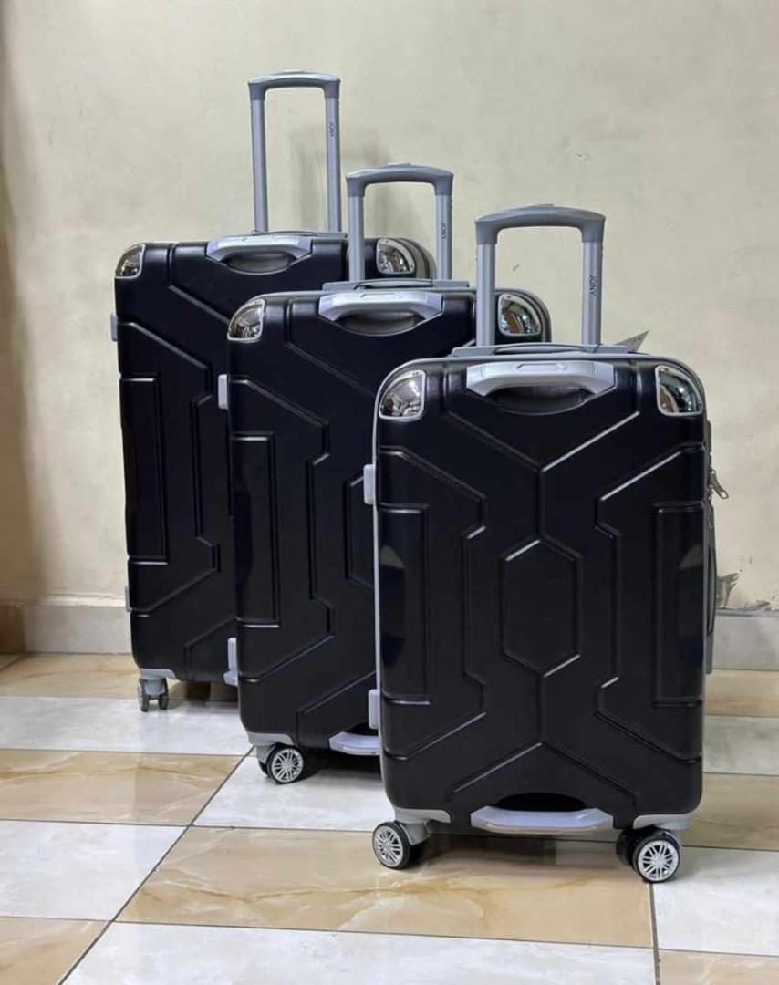 double handle fibre hardshell suitcase - durable spinner travel luggage