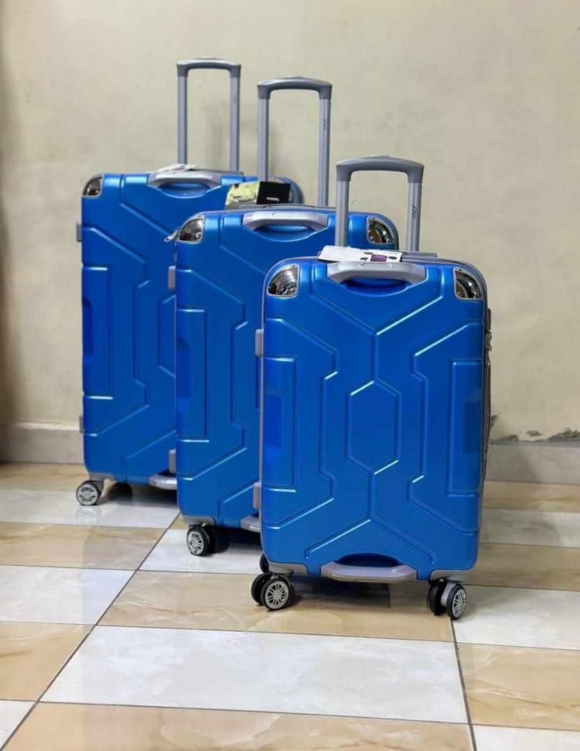 double handle fibre hardshell suitcase - durable spinner travel luggage