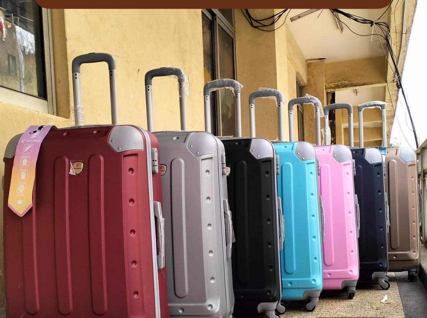 premium 3-in-1 fibre suitcase set- unbreakable luggage with spinner wheels