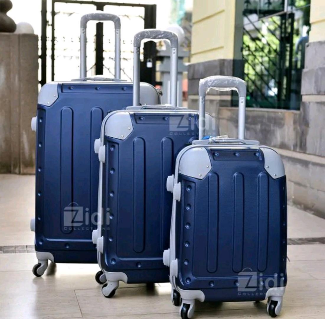 premium 3-in-1 fibre suitcase set- unbreakable luggage with spinner wheels