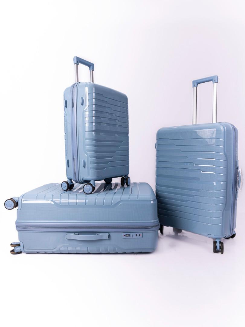 premium size 30 - 3-in-1 rubber suitcase set- unbreakable with TSA lock