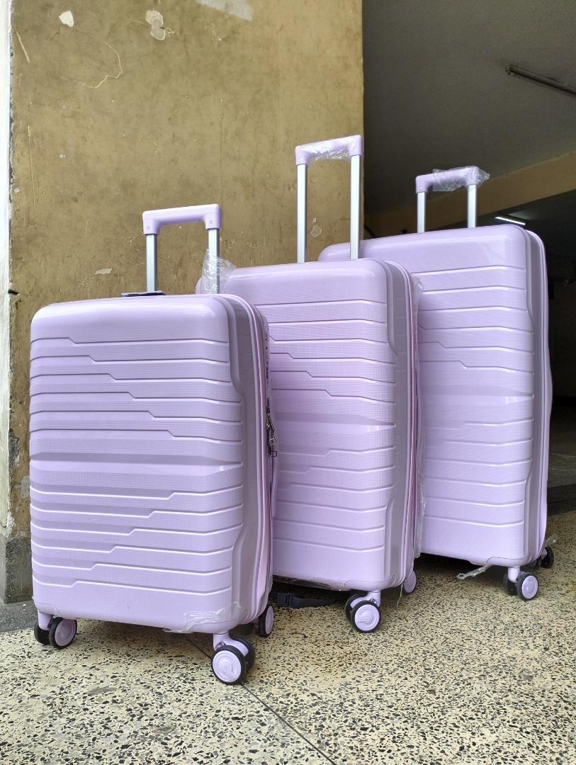 premium size 30 - 3-in-1 rubber suitcase set- unbreakable with TSA lock