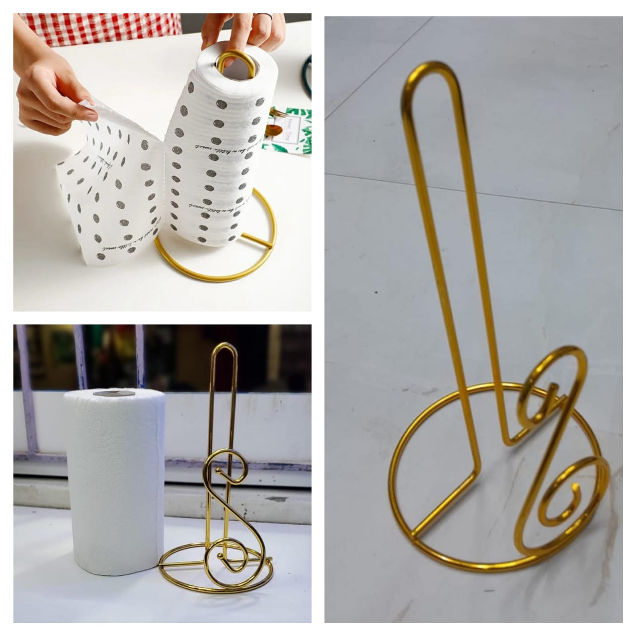 Kitchen serviette/ napkin roll paper towel tissue holder.