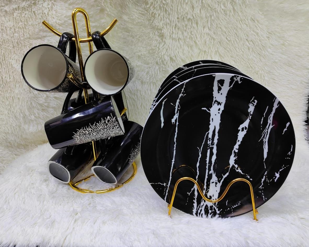 Stylish & Durable Ceramic Set – 6 Mugs + 6 Plates

Elevate your everyday dining with this chic 12-piece ceramic set! Featuring 6 sleek mugs and 6 matching plates, it's perfect for cozy mornings, casua
