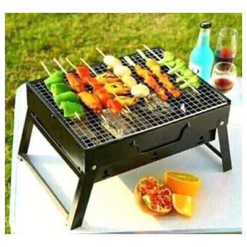 Foldable Portable Barbecue Charcoal Grill.It's perfect to cook delicious food on this tabletop charcoal grill like burgers, fish, steak, hot dogs, corn and more. This simple lightweight BBQ charcoal g