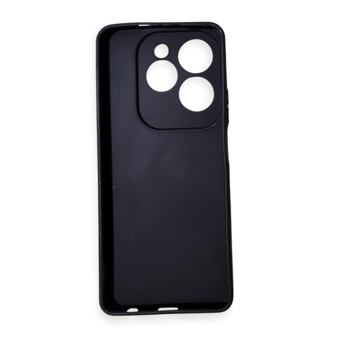 Tecno Spark 20 Pro Black Phone Case/ Cover,Proctective Case All Edges Covered Frosted Silicone