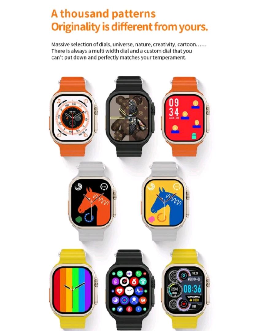 One factory New Smart Watch 2.01 inch Large Screen 7in1 Strap Smartwatch Suit Waterproof Fitness Tracking Bluetooth Call Smartwatch