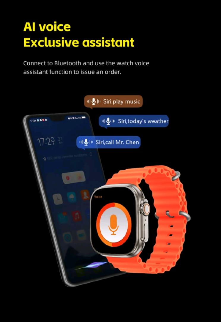 One factory New Smart Watch 2.01 inch Large Screen 7in1 Strap Smartwatch Suit Waterproof Fitness Tracking Bluetooth Call Smartwatch