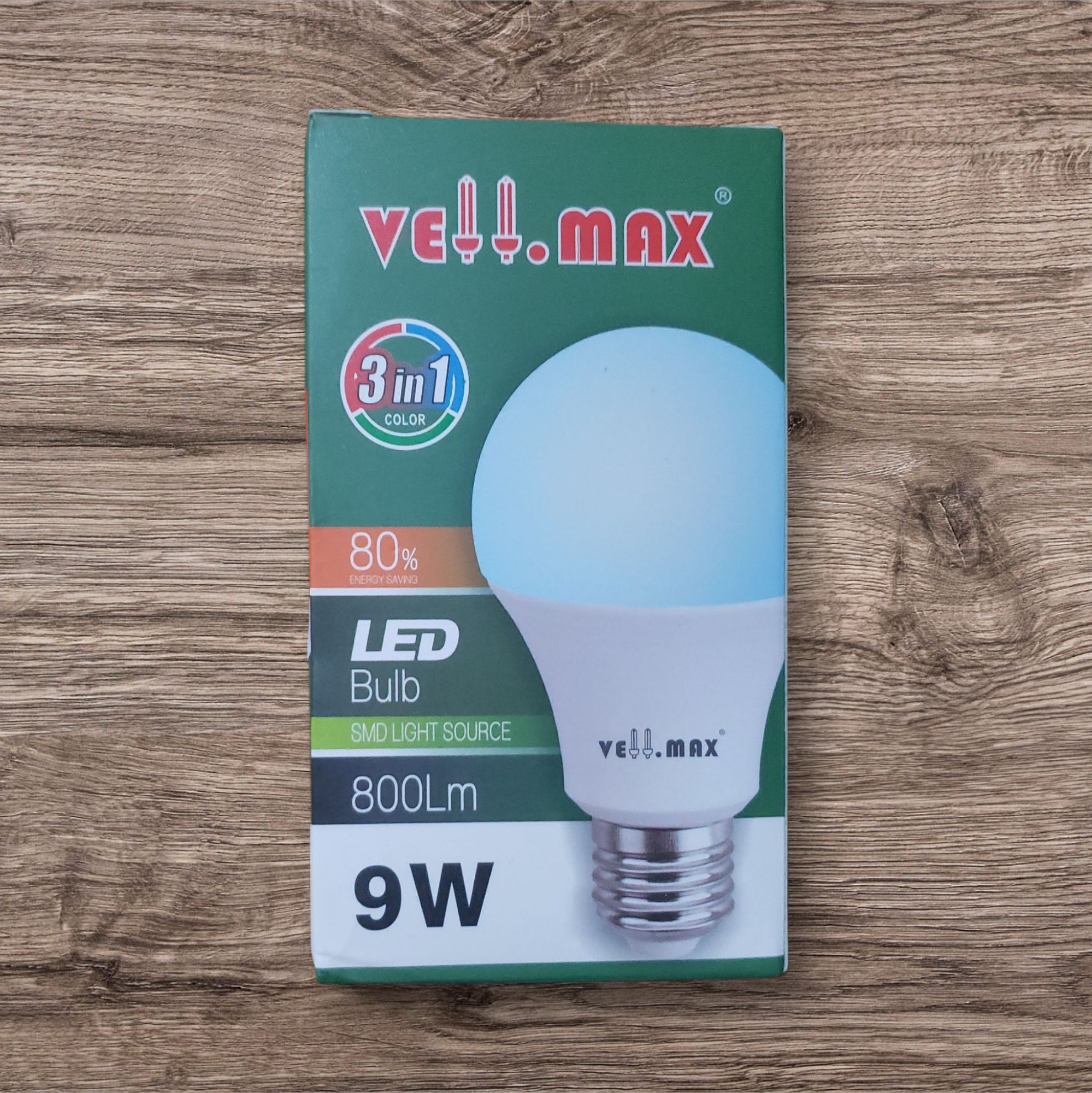 NEW SALES Vell max 9 Watts 3 Colour Changing LED Bulb