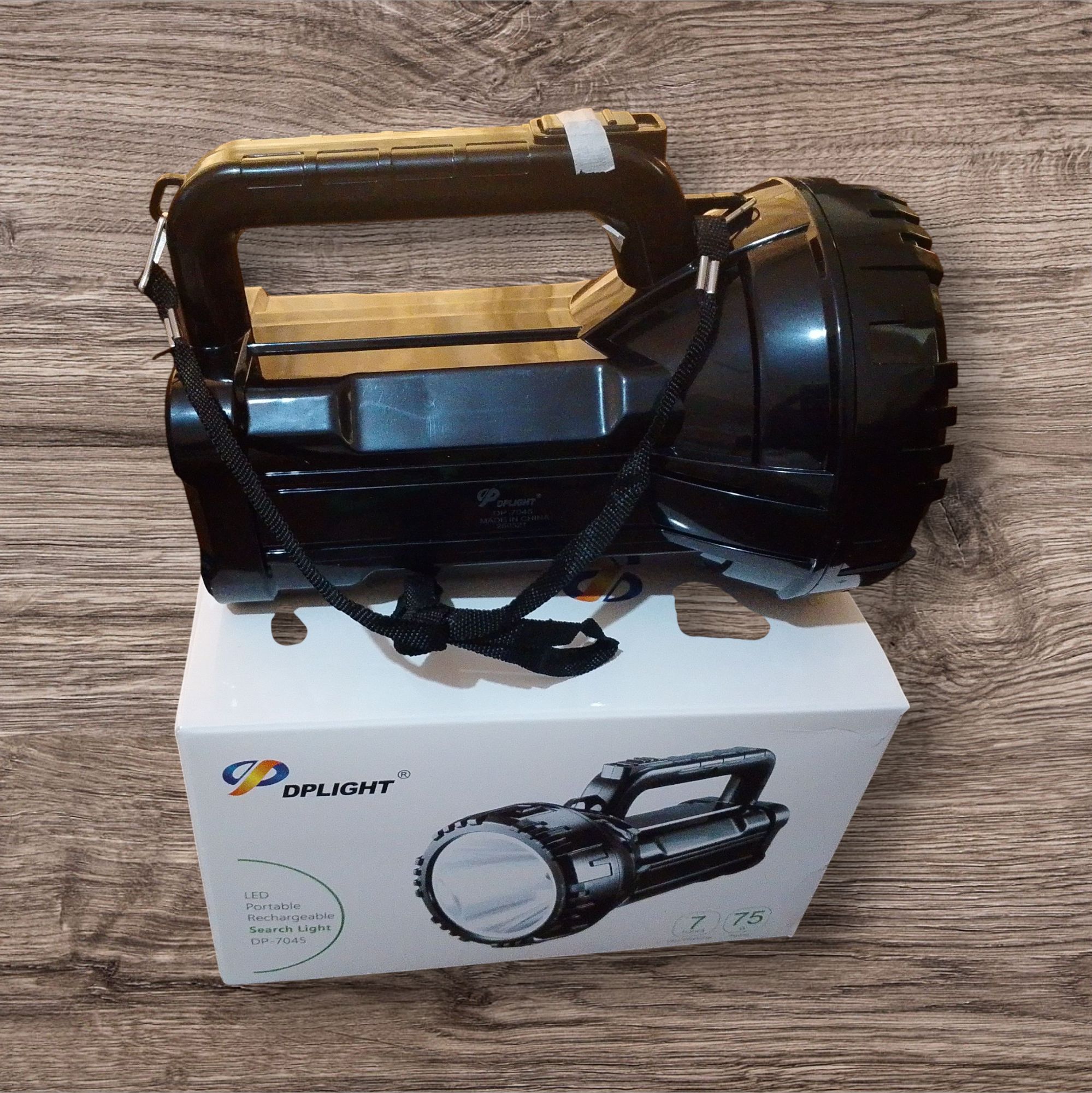 DP light DP-7045 Super Bright Long Range LED Portable Rechargeable Search Light Torch