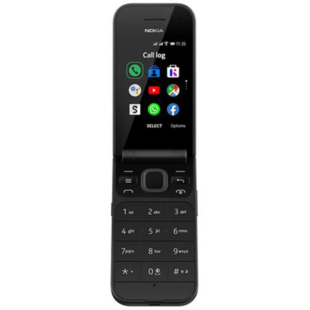 nokia flip 2720 mobile phone  dual sim card dual screen standby function
