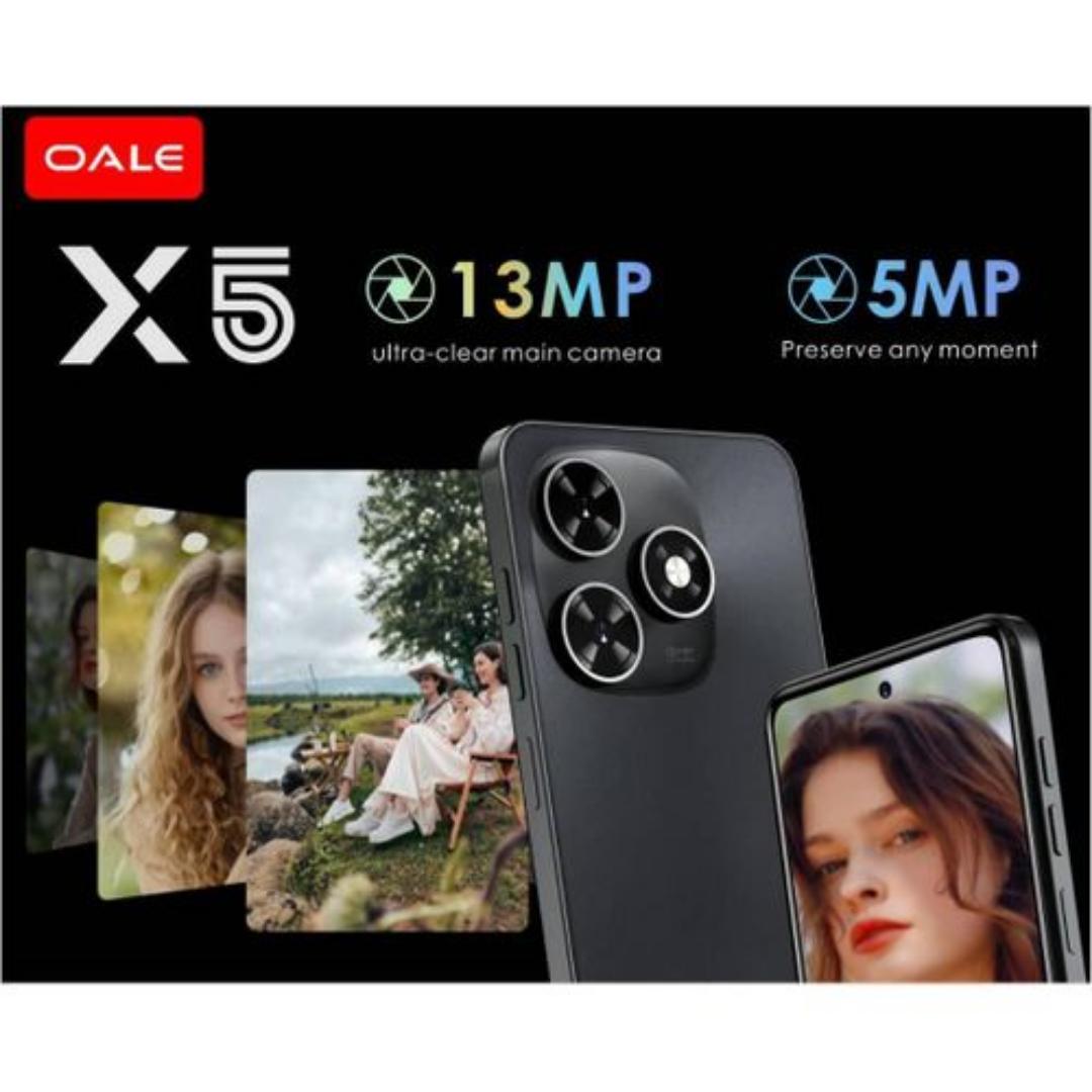 New arrival!!! oale X5 64GB ROM 3GB RAM Fingerprint "6.6 screen battery 5075mAh capacity 8MP back and 5mp front camera android 13 smartphone