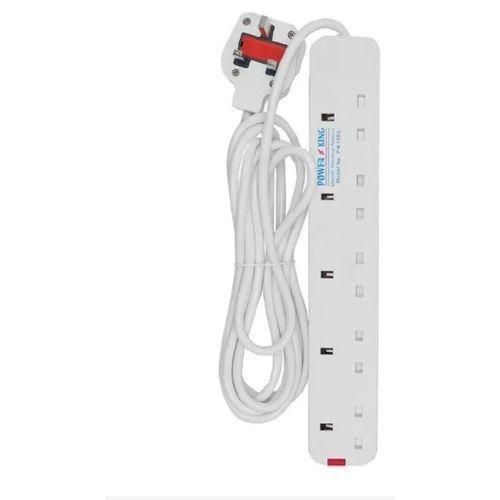 Heavy-Duty 5-Way Extension – 13 Amp, Long Reach Cable, Ideal for Home & Office (Power King)