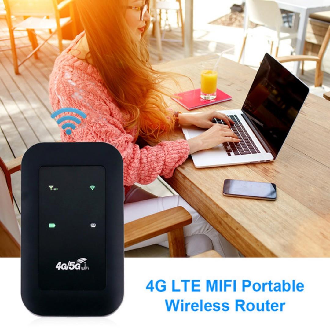 4G LTE Router WiFi Repeater Signal Amplifier Network Expander Mobile Hotspot Wireless Mifi Modem SIM Card Slot USB/2100mAh