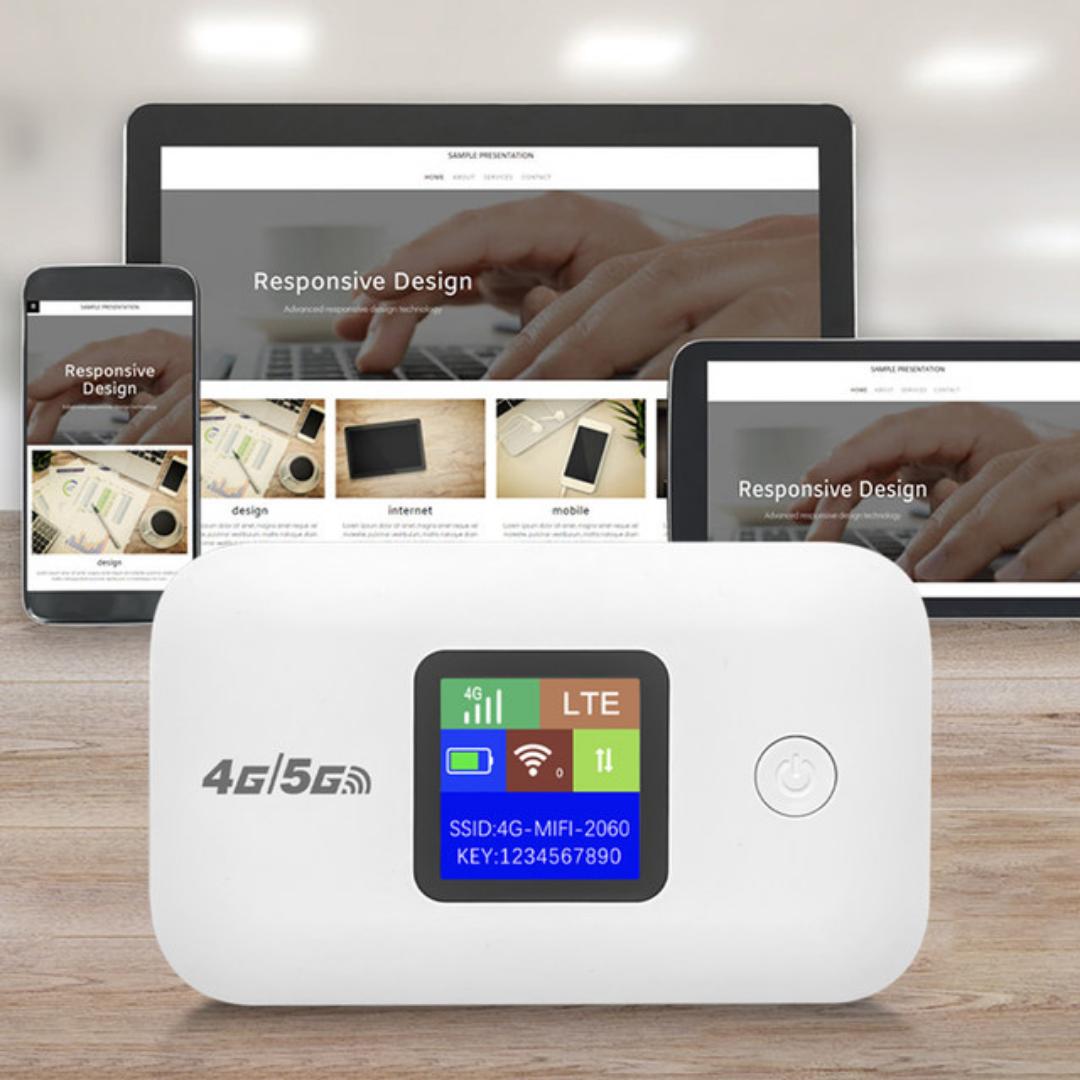 4G/5G Mobile WIFI Router 150Mbps 4G LTE Wireless Router 3000mA Portable Pocket MiFi Modem Mobile Wifi Hotspot with Sim Card Slot