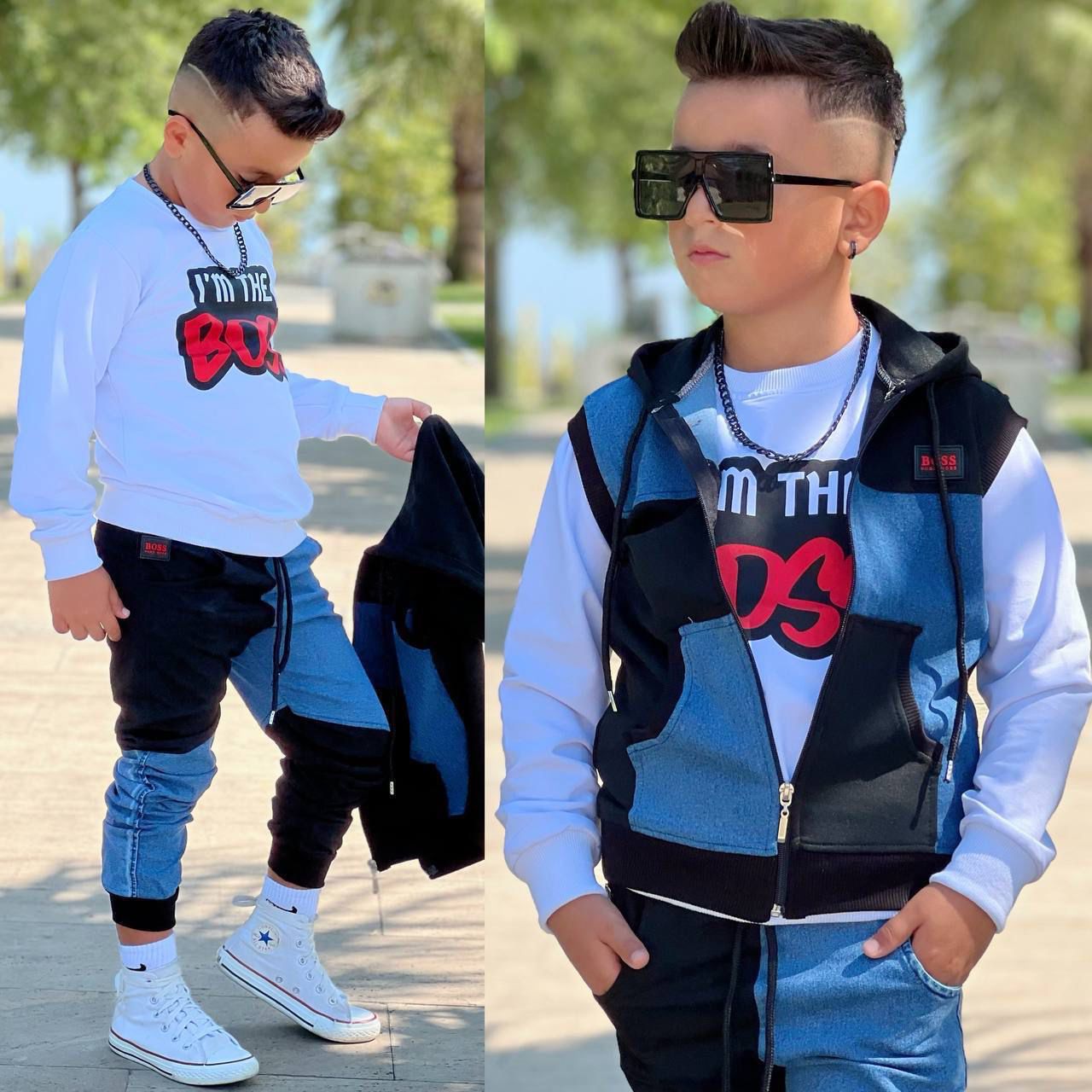 Kids clothes boys sweatpants set 3 pcs size 3-11 Years quality boys clothes kids trendy fashion