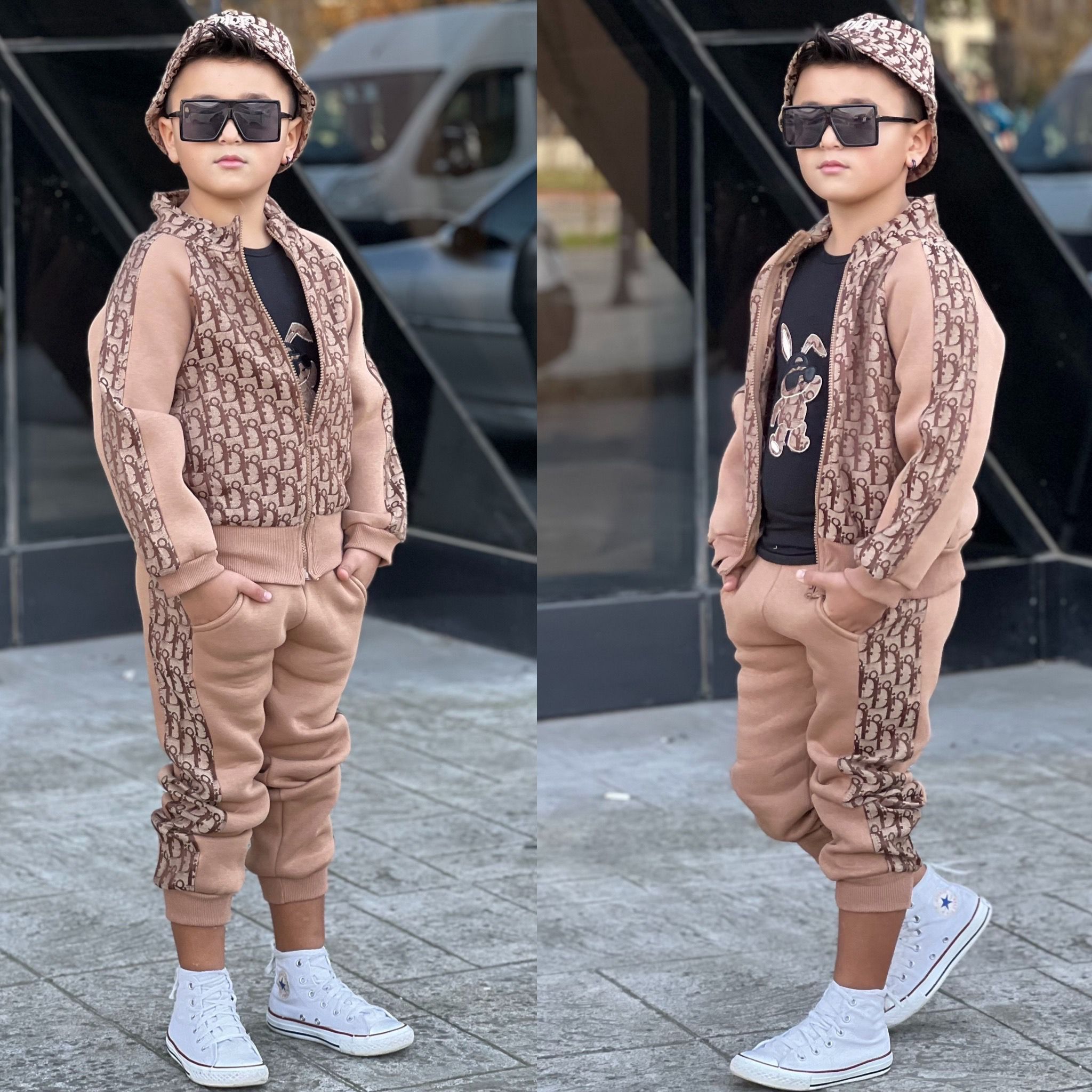 boys tracksuit set 3 pcs.  3-10 Years  sweatpants