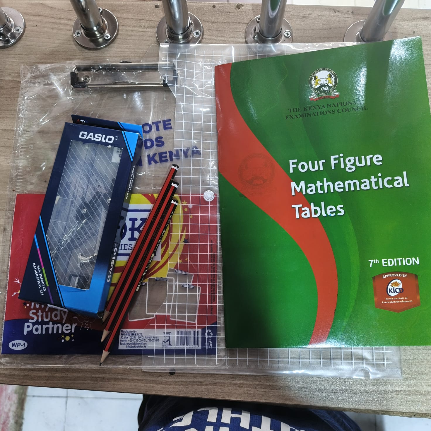 EXAM SUPPLIES 7 edition FOUR FIGURE,SET,3HB PENCILS,CLIP BOARD and clear bag suitable for all grades