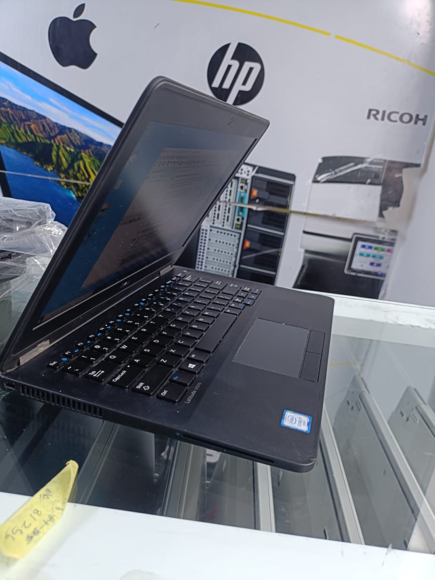 Dell Latitude E7270 is a business-focused ultrabook laptop featuring a 6th generation Intel Core i5-6300U processor, 8GB of DDR4 RAM, and a 256GB SSD. It has a 12.5-inch display with a 1366x768