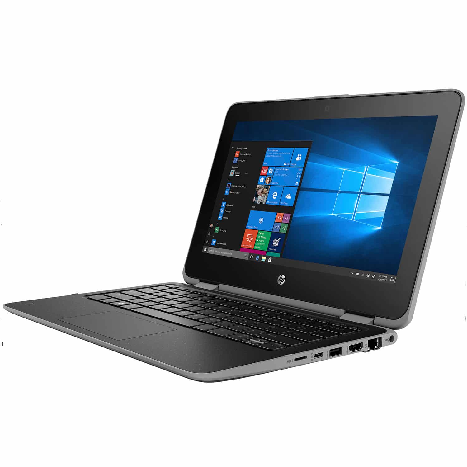 REFURBLISHED (BAG AND MOUSE) HP PROBOOK 11 G4 COI5 8TH GENERATION 8GBRAM 256GBSSSD X360 TOUCHSCREEN
Its 360-degree hinge enables use in multiple modes, including laptop, tablet, tent, and stand
