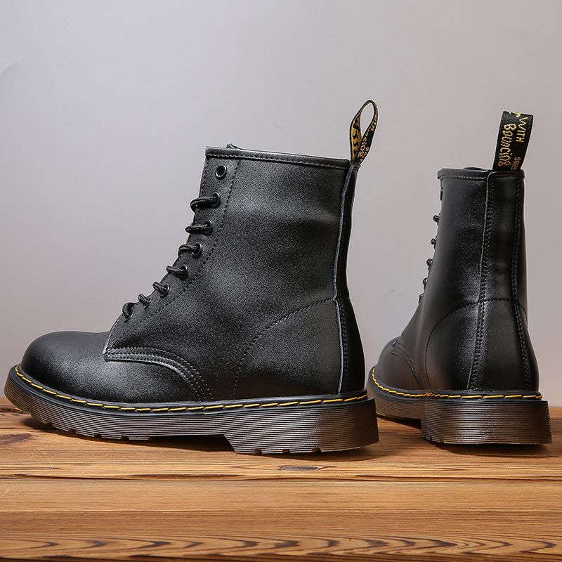Martin boots men's high top British style retro couple snow boots Korean version trendy short boots workwear shoes men's shoes