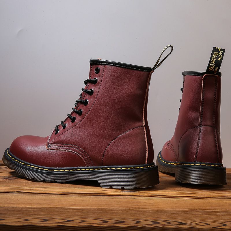 Martin boots men's high top British style retro couple snow boots Korean version trendy short boots workwear shoes men's shoes