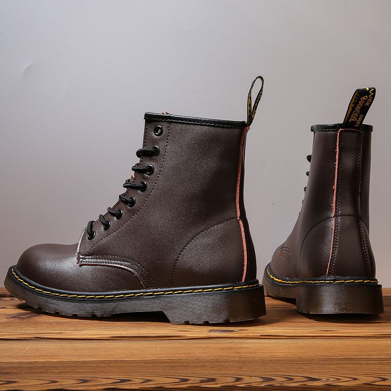 Martin boots men's high top British style retro couple snow boots Korean version trendy short boots workwear shoes men's shoes