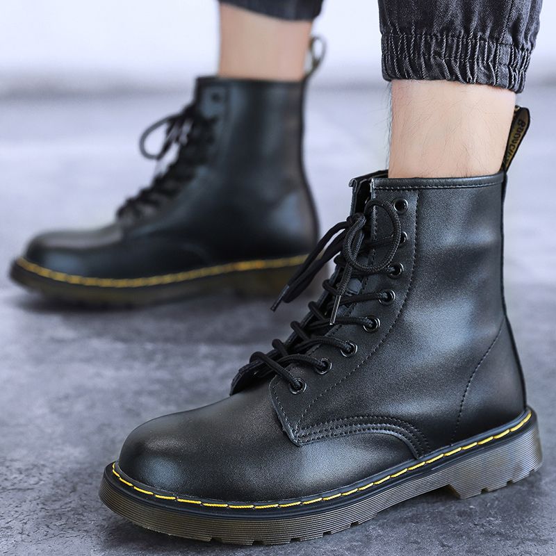 Martin boots men's high top British style retro couple snow boots Korean version trendy short boots workwear shoes men's shoes