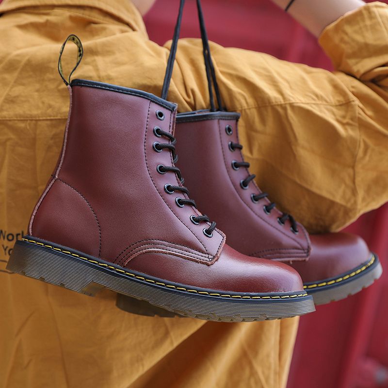 Martin boots men's high top British style retro couple snow boots Korean version trendy short boots workwear shoes men's shoes