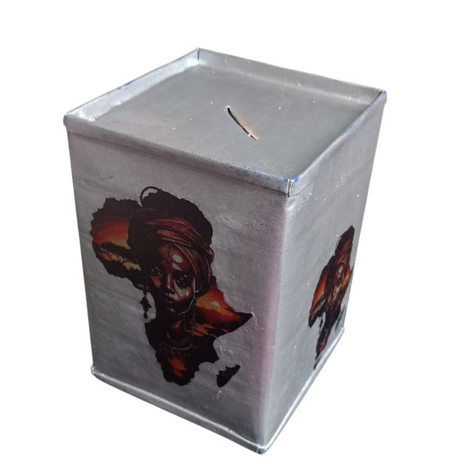 Handmade Tin Home Bank ,Piggy Bank Savings Box